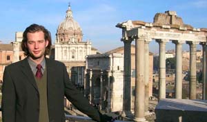 Founder Garrett Strommen in Rome Italy Italian Classes in Los Angeles for the Price of a Group Class